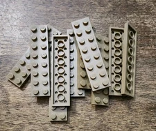LEGO Dark Tan Plate 2 X 8 Lot Of 10 New. Part No. 3034
