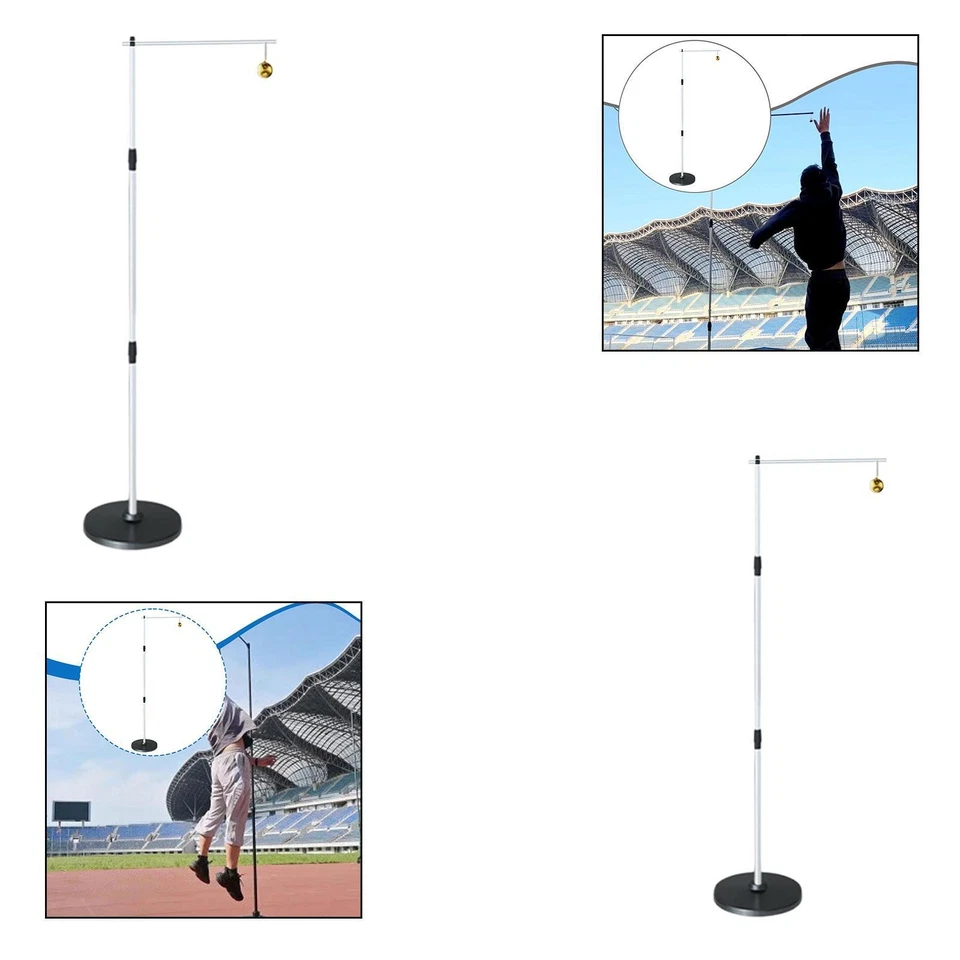 Vertical Jump Tester Adjustable Stainless Steel Practice Jumping Equipment Foto 2 de 2