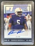 2020 Leaf Ultimate Draft Derrick Brown 1991 Auto RC #/50 Rookie