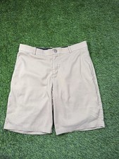 Nike Golf Shorts Dri Fit Beige Stretch Flat Front Mens 34