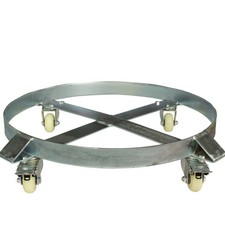 Drum Trolley with Swivel Casters Low-Clearance Steel Drum Moving Base
