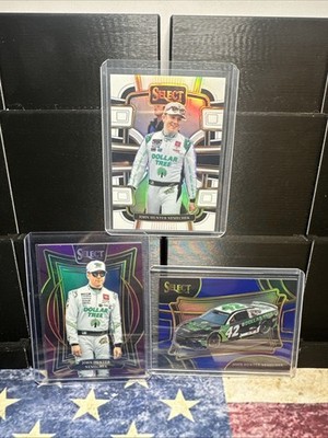 John Hunter Nemechek 3 Card Color Lot Ft White /99, Purple /199 And Blue /175