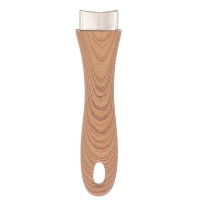 Detachable Pan Handle Replacement Wood Grain Heat Insulated Cooking Pot Grip