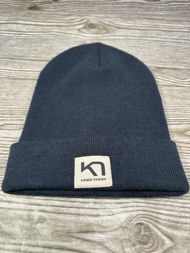 Gorro de invierno tejido azul Kari Traa talla única para la mayoría - Imagen 2 de 5