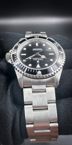 Rolex Submariner Tropical Dial 14060 1996 automatico 40 mm con scatola e libri - Foto 8 di 13