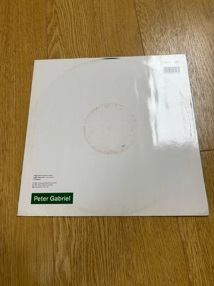 PETER GABRIEL BIG TIME  1987 UK VIRGIN VINYL 12" SINGLE PGS3 12 - Image 2 of 3