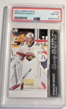 2021-22 Upper Deck YOUNG GUNS Hockey #223 Spencer Knight PSA 8