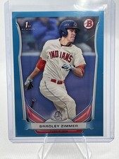 2014 Bowman Draft - Bradley Zimmer #DP17 Blue /399 (RC) Indians A40
