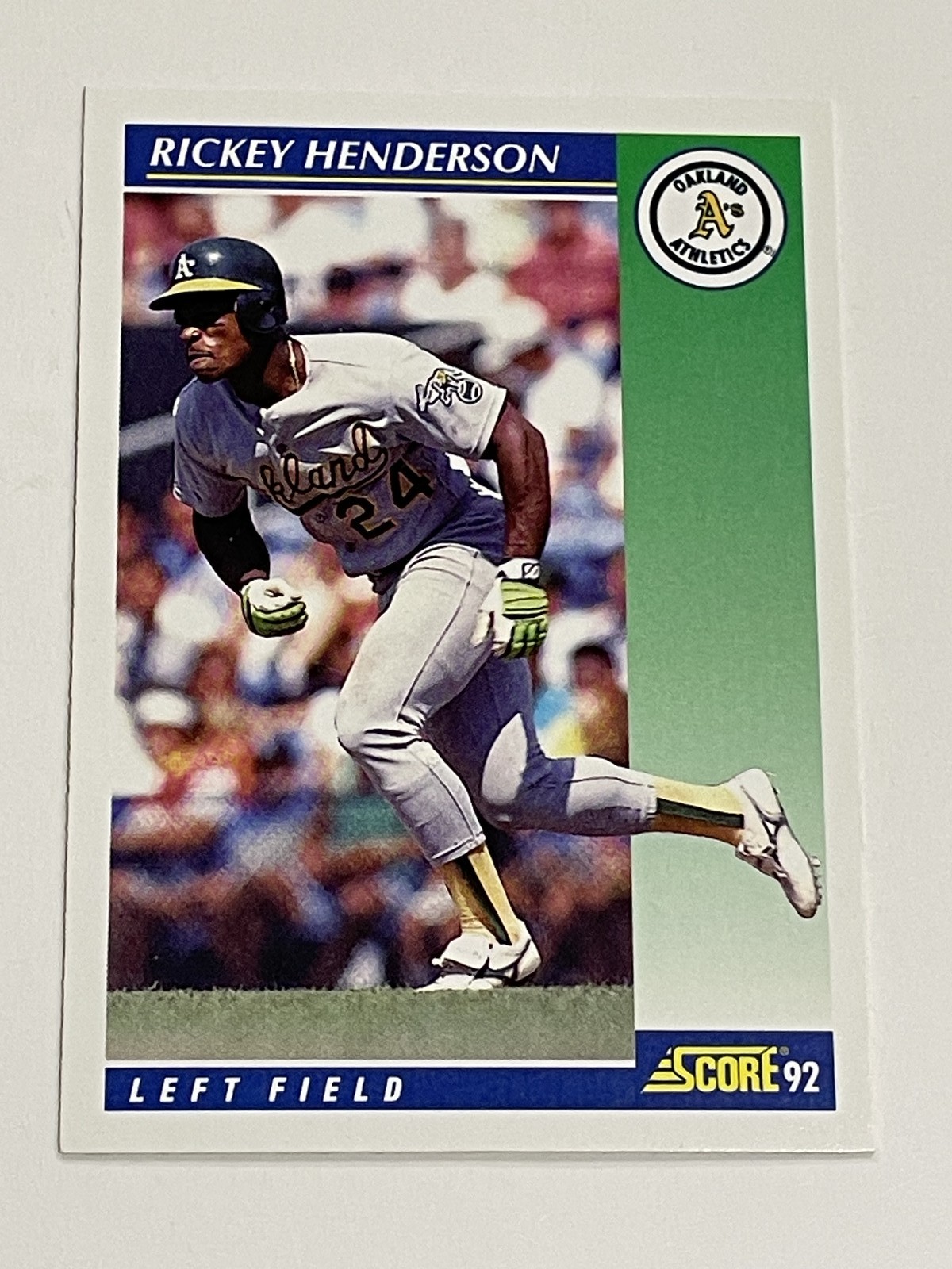 Rickey Henderson #480 (Baseball Cards 1992 Score) — is it worth grading?