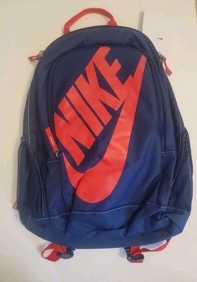 Nike 3 バッグパック　ネイビー/オレンジ Amazon.com | Nike Futura X 3 Brand All Over Print Backpack - Navy