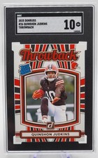QUINSHON JUDKINS 2025 Donruss #26 Rated Rookies Throwback RC SGC 10