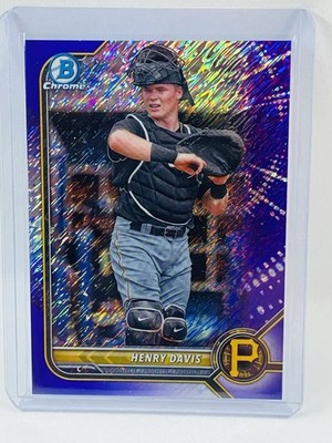 2022 Bowman Chrome Henry Davis Purple Shimmer #217/250
