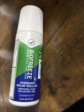 BiOFREEZE COOL THE PAIN OVERNIGHT RELIEF ROLL-ON LAVENDER SCENT MENTHOL 2.5FL OZ