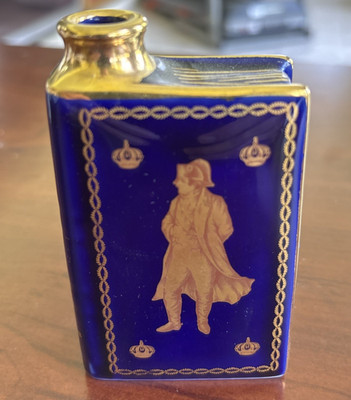 Vintage Camus Napoleon Cognac Limoges Castel France Cobalt Blue Decanter