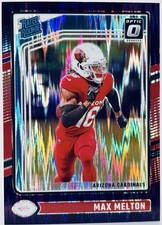 2024 Donruss Optic Max Melton Rated Rookie Purple Shock RC #277 Cardinals