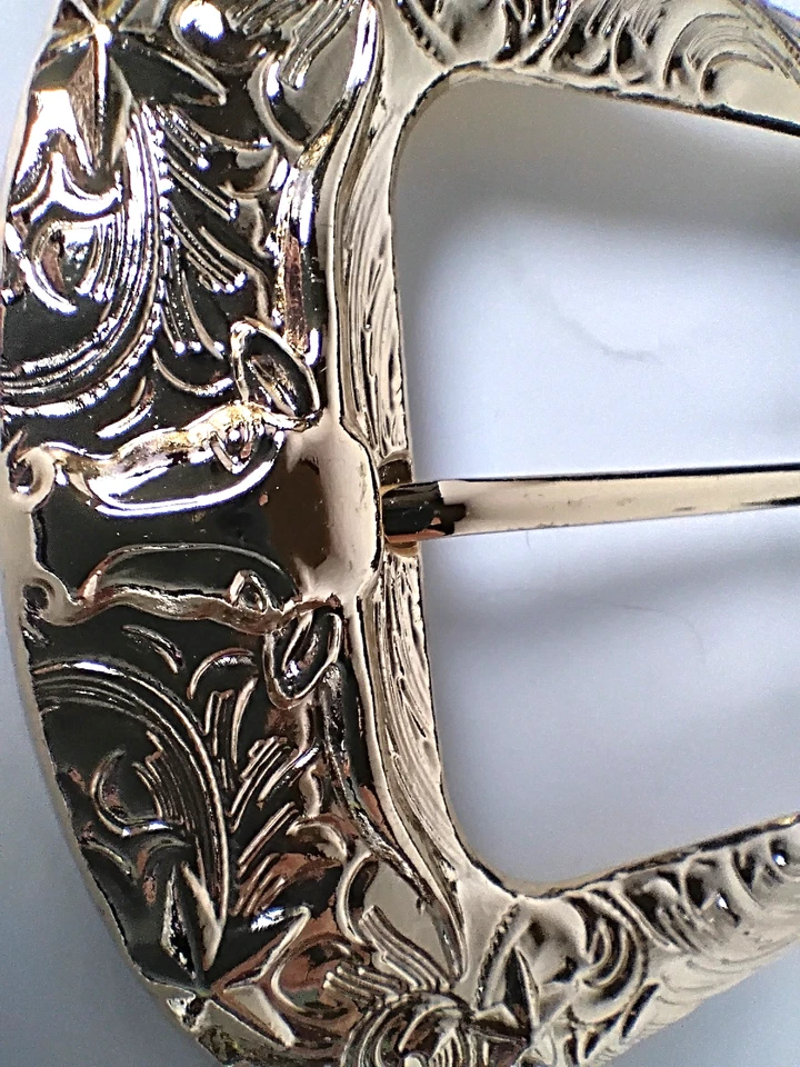 Mujer ALGODÓN Pana Cinturón Occidental Steer Star Texas Vaquero Oliva Verde Ejército 40" Foto 4 de 4