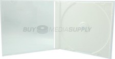 Lotto custodie gioiello cd 1 disco bianco standard 10,4 mm