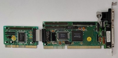Kingroyal VLB Multi-I/O IDE Floppy Controller (Winbond, Two Piece, Retro, 1993)