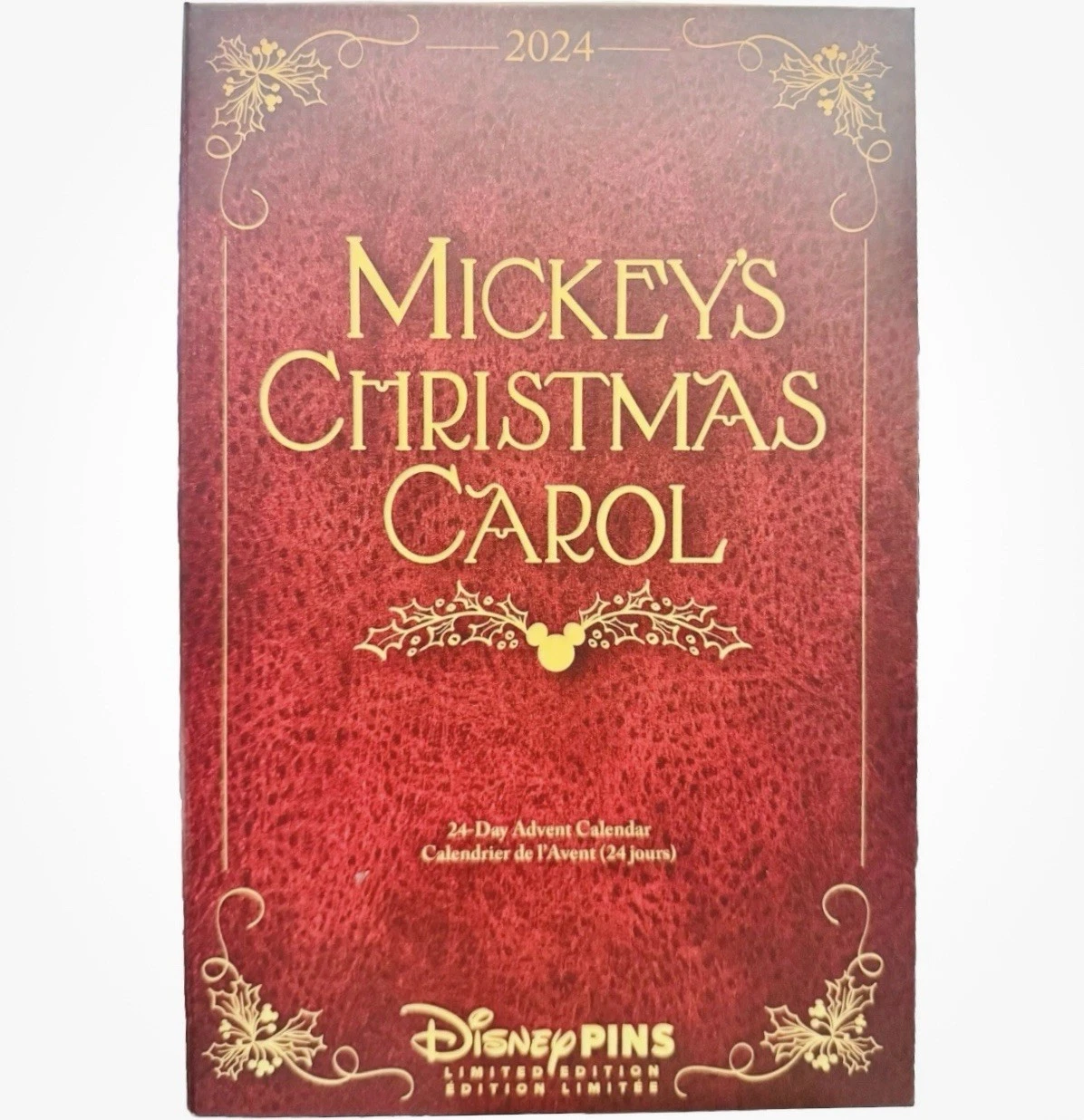 Disney Store Mickey’s Christmas Carol Advent 24 Pin Set LE 3300 Holiday Unopened