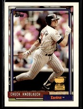 1992 Topps #23 Chuck Knoblauch Baseball Card 1102X