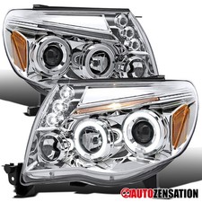 Fit 2005-2011 Toyota Tacoma Led Halo Projector Headlights Lamps Leftright 05-11 Fit 2005-2011 Toyota Tacoma Led Halo Projector Headlights Lamps Leftright 05-11