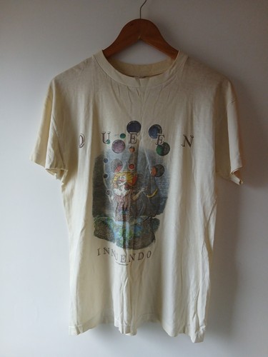 Queen Innuendo Tour Original Gig Concert Vintage Tee T-SHIRT Medium - Picture 2 of 19
