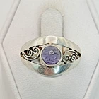 Stunning .925 Vintage Sterling Silver Estate Ring Size 7.25 with Purple stone