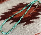 Ethnic 6mm turquoise heishi  necklace/20-22"/$0.85 combine s/h(y241f1-w1)
