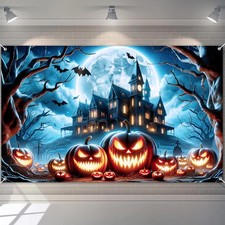 Halloween Party Backdrop Or Treat Decorationsations 71 x 43 Inch