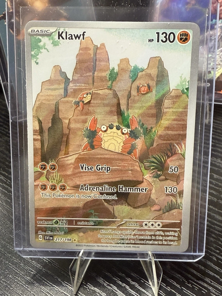 klawf pokemon card full art Pokemon - Klawf 217/198 - Scarlet & Violet - Illustrator Rare main image 1