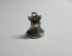 Vintage Solid Silver 'WEDDING BELL' BRACELET CHARM, Pendant, Rings