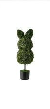 My Texas House 35" Topiary Easter Bunny Shrub Tree Decoration