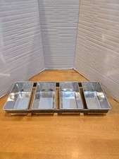 Mini Bread Loaf Baking Pan 4 Loaves Strap Commercial 5.75" x 3.25" Pans Kitchen