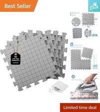 Interlocking Blocking Mats Set 12''x12'' - Ideal for Knitting  Crochet Projects