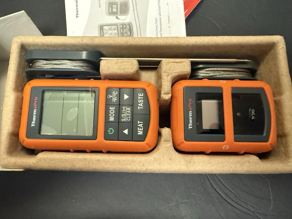 ThermPro TP-20, TP-19H, and Case, Used Remote Meat Thermometer - Image 4 of 4