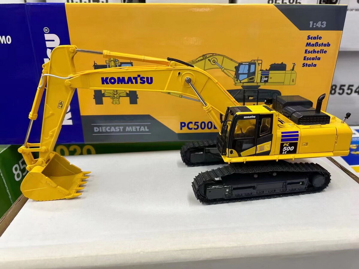 コマツ 1/43 KOMATSU PC500LC-10MO カスタム 1/43 Scale KOMATSU PC500LC-10MO Hydraulic Excavator Diecast