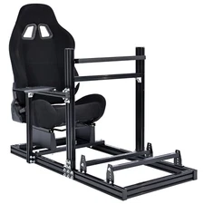 Supllueer F1 Racing Simulator Cockpit Stand with Comfortable Seat Fit for G923