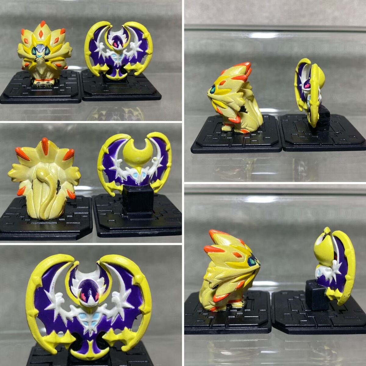 Ultra Necrozma Solgaleo Lunala(3 pcs)Pokemon Monster Tomy Collection Figure.