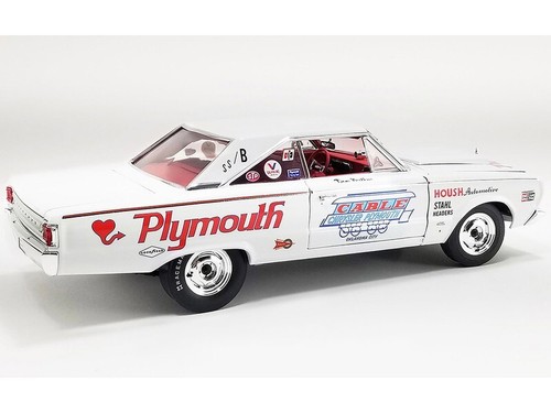 1/18 (IB) 1967 Plymouth Belvedere II Super Stock "Don Grotheer" Blanco con Gra - Imagen 6 de 7