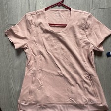 JAANUU Scrub Top And Pants Womens 1X 10-Pocket Jogger Medical J95117C Pink SET