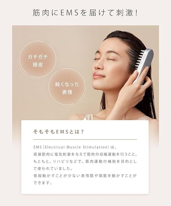 SALONIA EMS Lift Brush Face Care Beauty Esthetic SAL22206SL SALONIA EMS Lift Brush Face Care Beauty Esthetic SAL22206SL