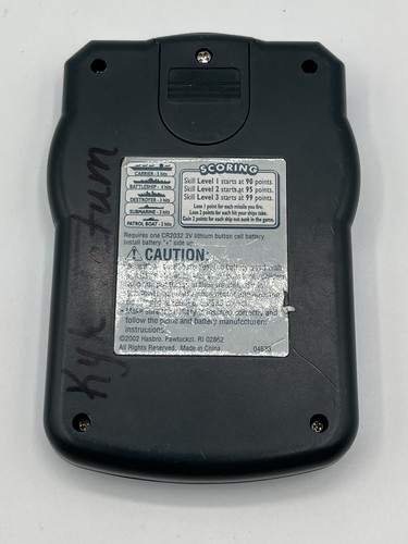 Battleship Electronic Handheld Travel Game MB Hasbro - TESTED and WORKING Retro - Picture 2 of 4