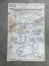 Vintage 1976 Aurora Xlerators 2 INSTRUCTION SHEET ONLY