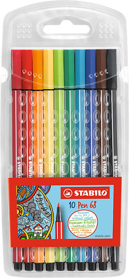 Premium-Filzstift - STABILO Pen 68 - 10Er Pack - Mit 10 Verschiedenen Farben