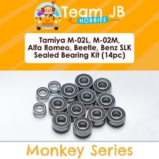 Tamiya M-02L, M-02M, Alfa Romeo, Beetle, Benz SLK - 14 Pcs Sealed Bearings Kit
