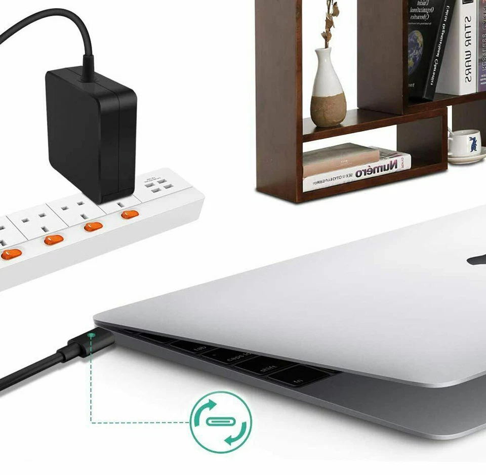 Зарядное устройство для ноутбука 90 Вт USB-C тип C для Lenovo Yoga 370 910 920 IdeaPad 720 720s - Изображение 4 из 4