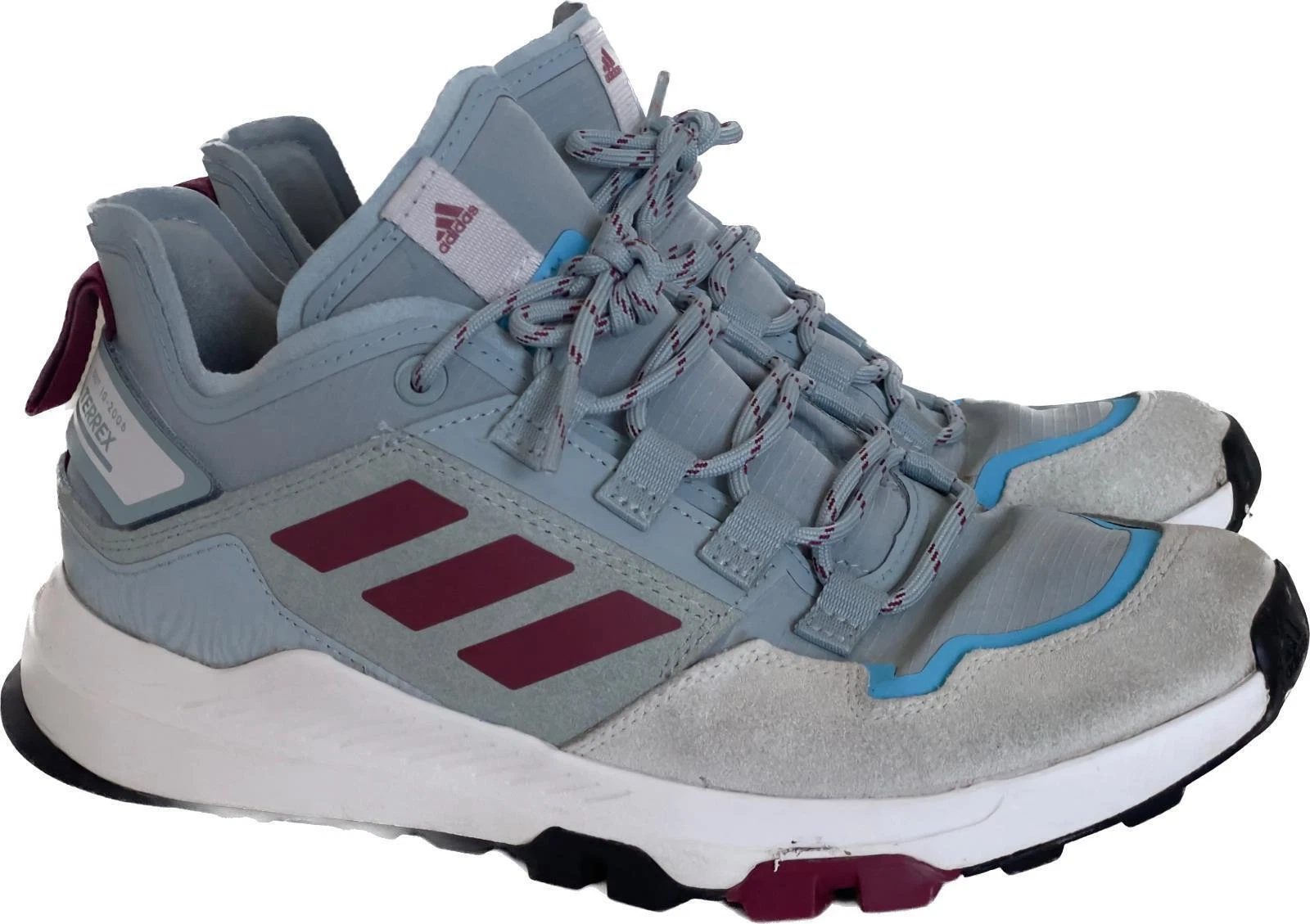 Scarpe da ginnastica Adidas Terrex Hikster Seit taglia UK 7 5 da passeggio invernali grigie blu rare