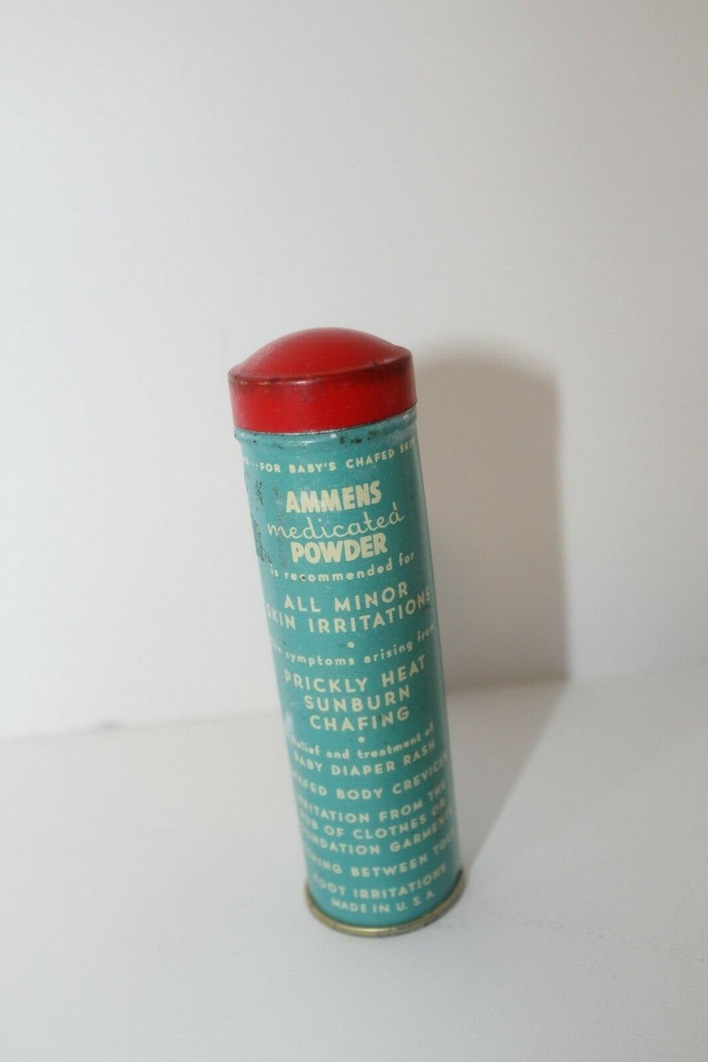 VINTAGE AMMENS POWDER TALC TIN TALCUM POWDER