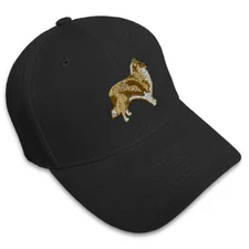 Baseball Cap Rough Collie Embroidery Acrylic Dad Hats for Men & Women 1 Size