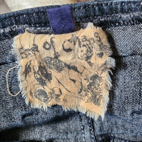 Era of Chaos Corset Jeans Size 2 Skinny High Waist Dark Denim - Picture 3 of 5